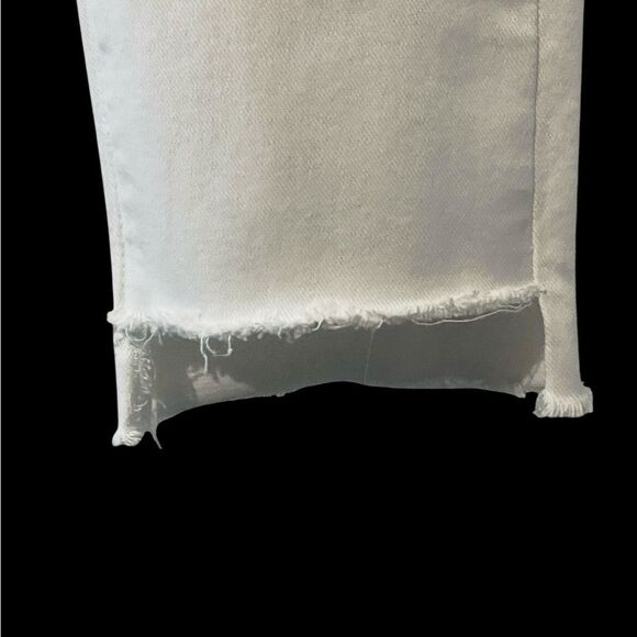 PAIGE | Paige Skyline Ankle Peg White mid rise Jeans with Raw Hem NWT size 26 - Picture 5 of 11